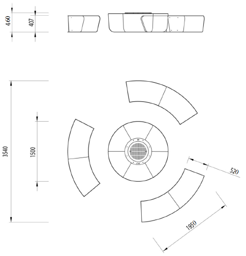 GlammFire Zarzuela Stone Fire Pit