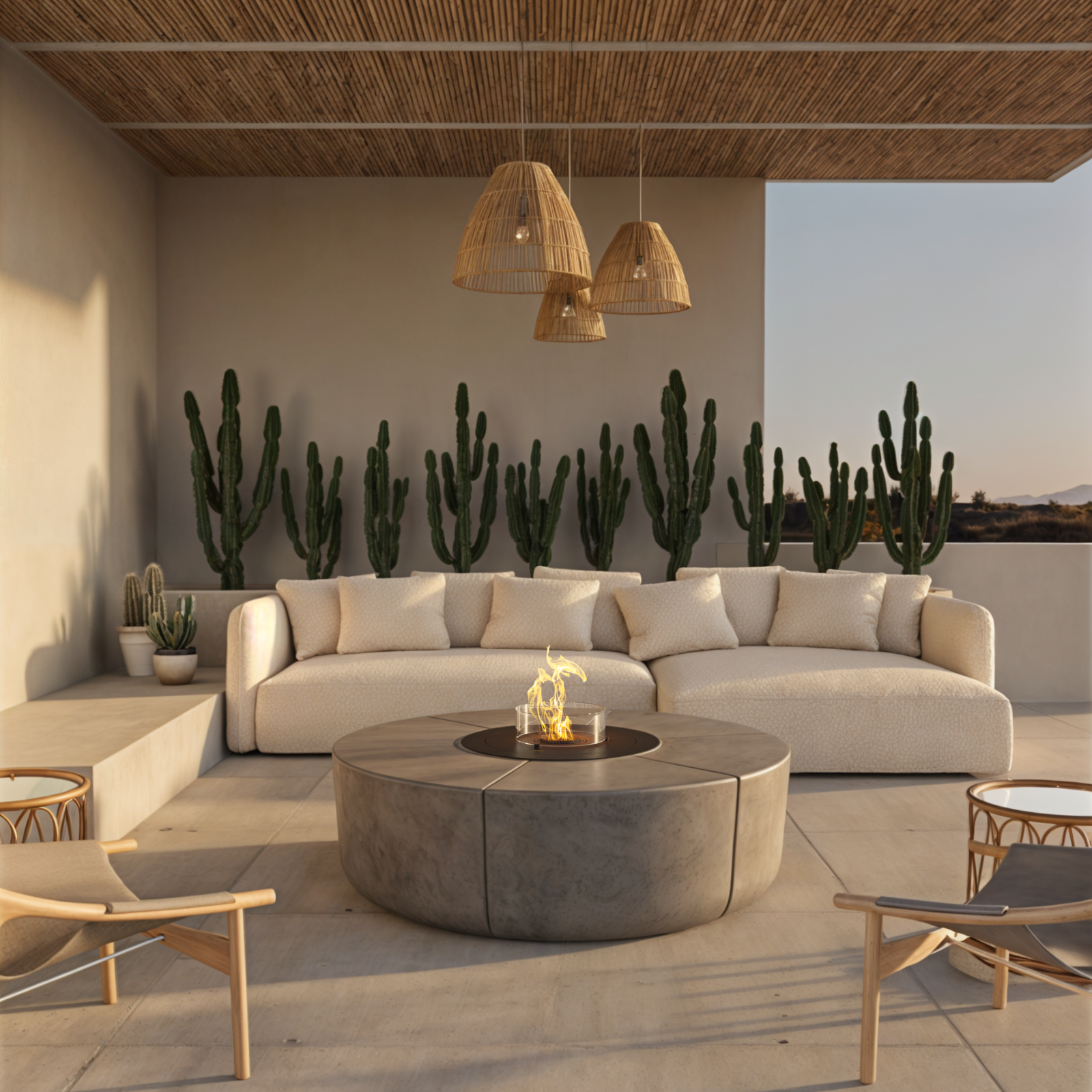 GlammFire Zarzuela Stone Fire Pit