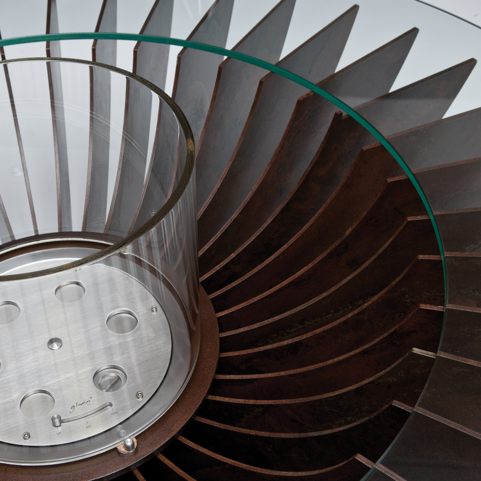 GlammFire Cosmo 13 Bioethanol/Wood Burning Fire Table