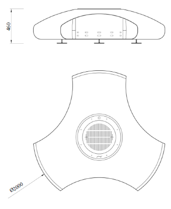 GlammFire Vaudeville Outdoor Fire Pit