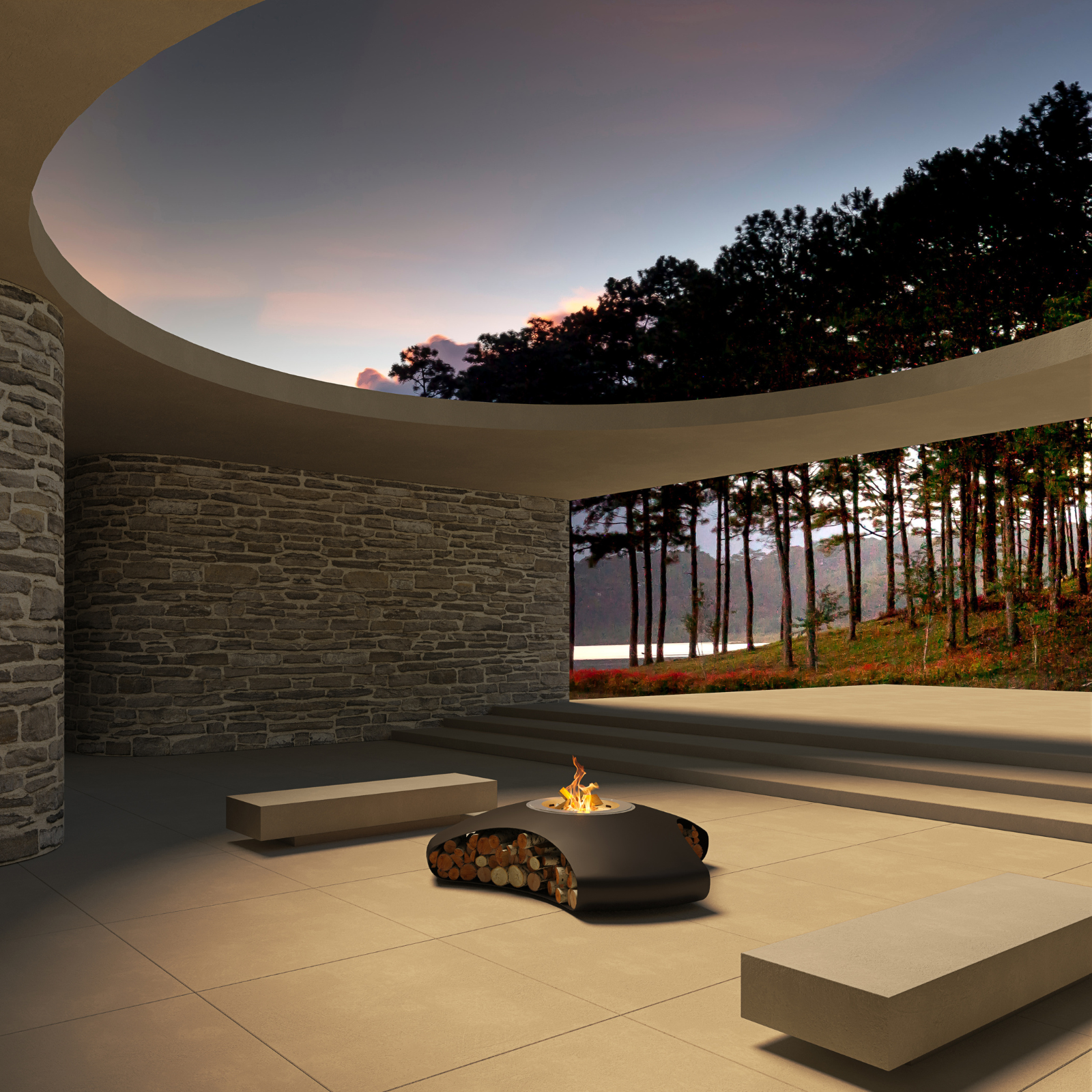 GlammFire Vaudeville Outdoor Fire Pit