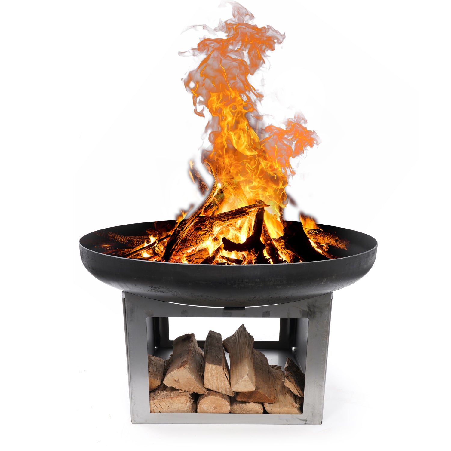 HEAT Fresvik Fire Bowl With Log Storage - Ø80