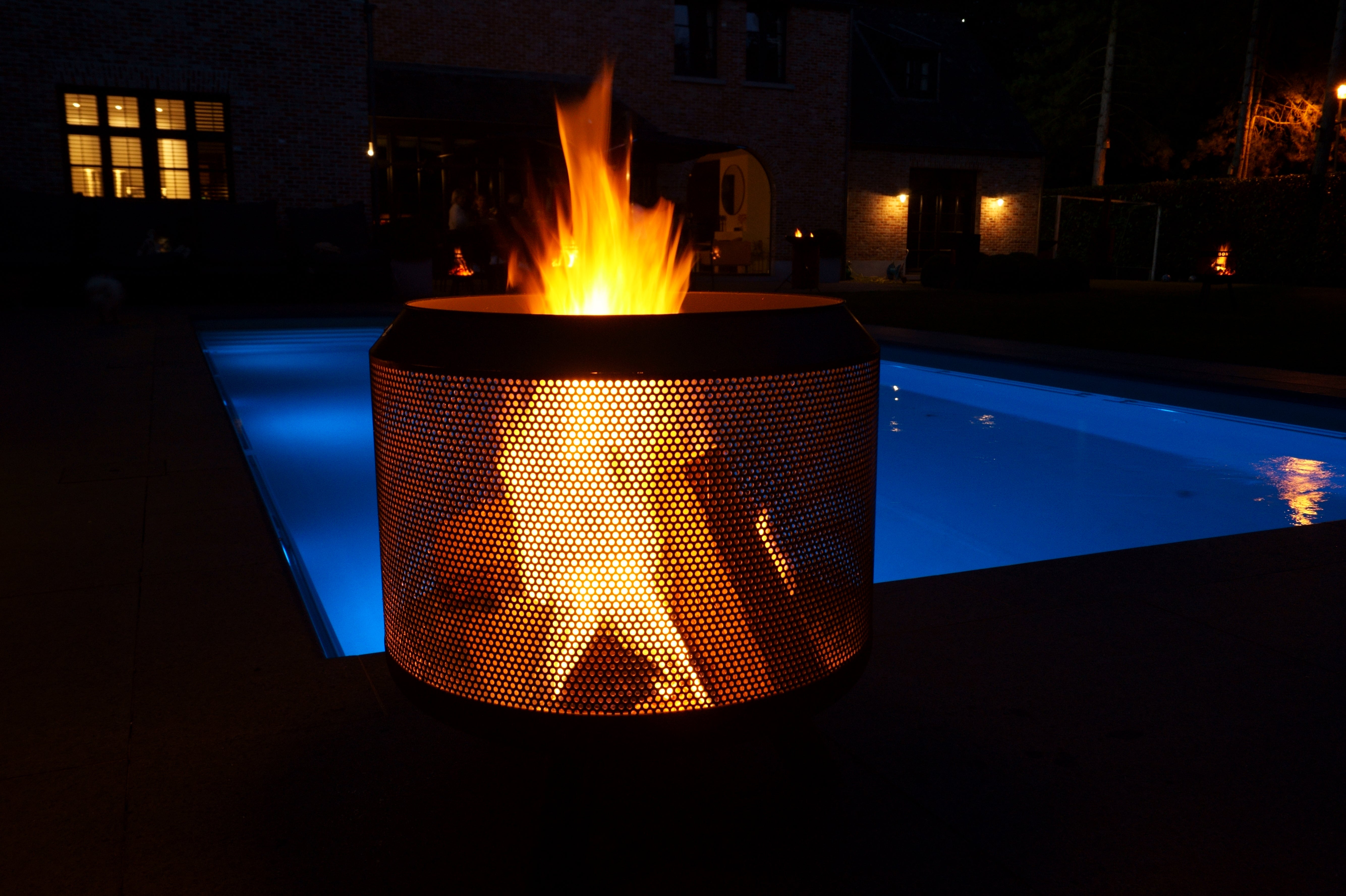 HEAT Fire Drum Outdoor Garden Fire Pit