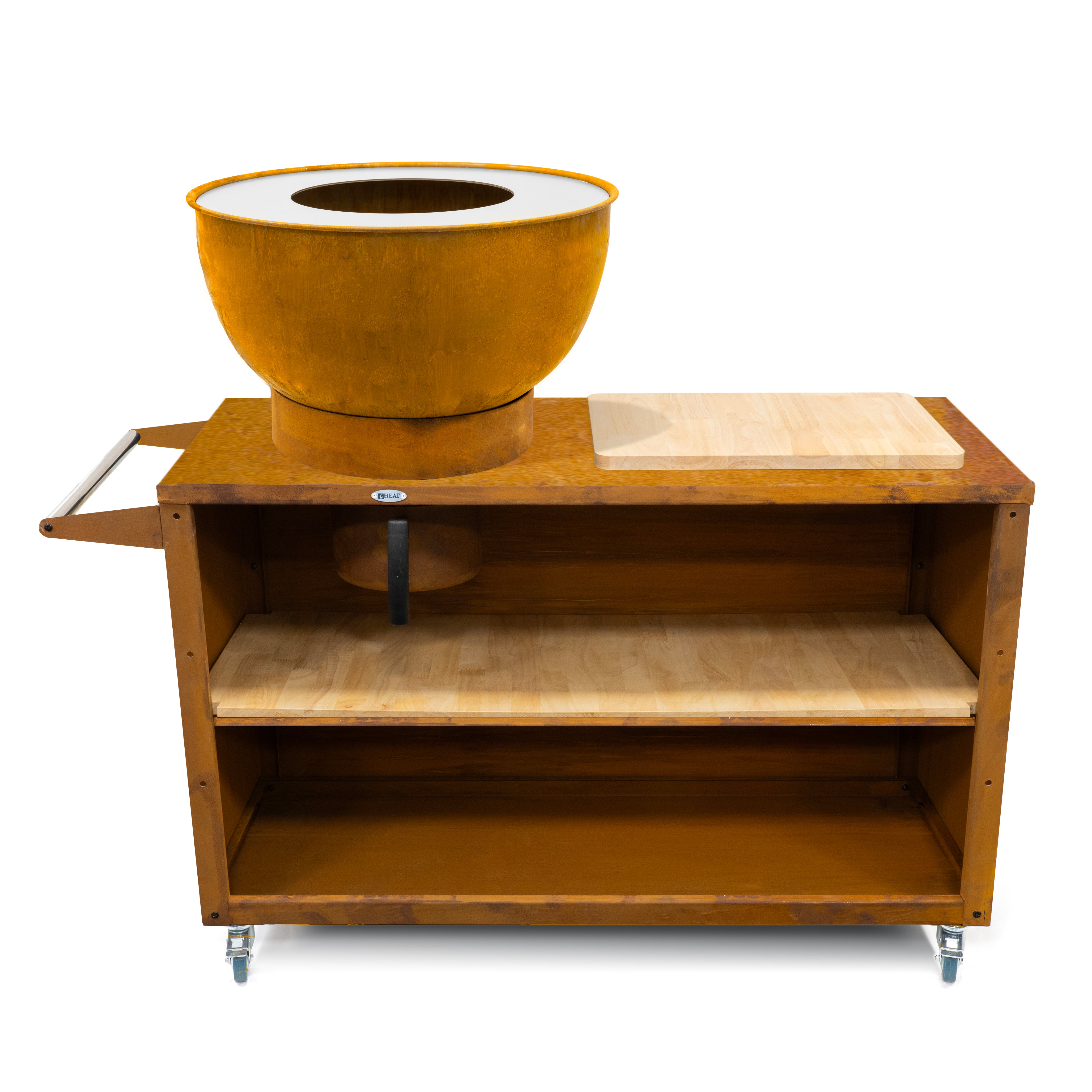 HEAT Trolle Large Outdoor Cooking Station - Rust