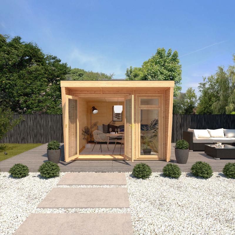 Sherwood Harlow Insulated Garden Room - 3m x 4m (72mm) Mercia