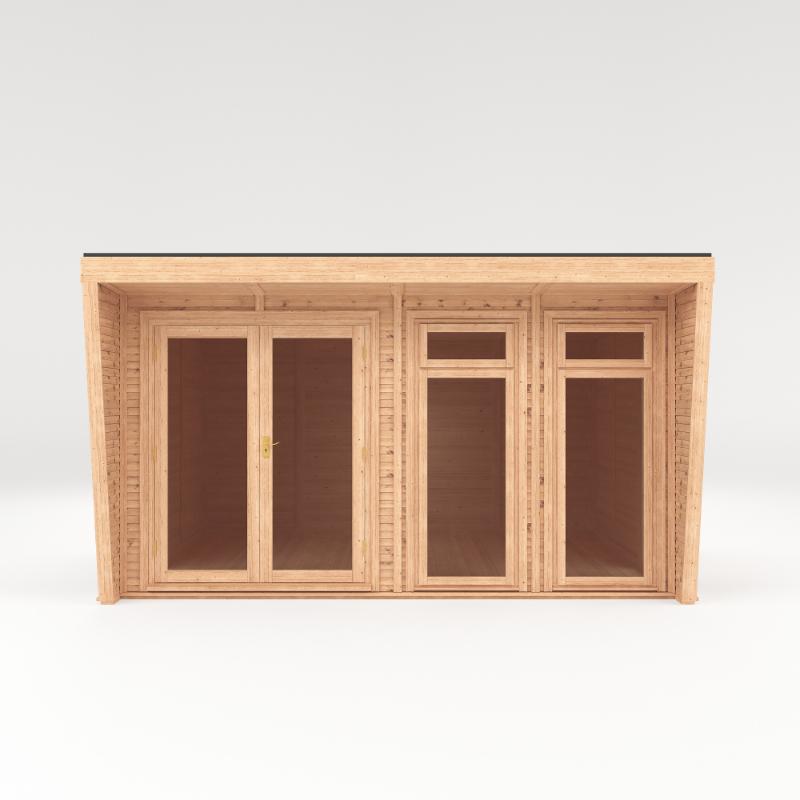 Sherwood Harlow Insulated Garden Room - 4m x 3m (72mm) Mercia