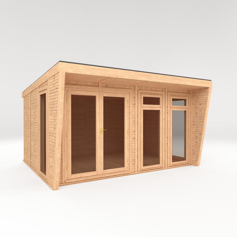 Sherwood Harlow Insulated Garden Room - 4m x 3m (72mm) Mercia