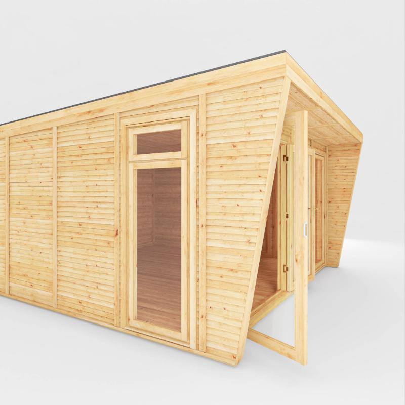 Sherwood Harlow Insulated Garden Room - 4m x 4m (72mm) Mercia