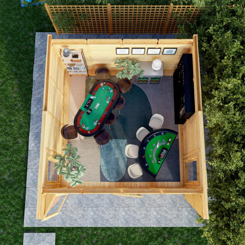 Sherwood Harlow Insulated Garden Room - 4m x 4m (72mm) Mercia