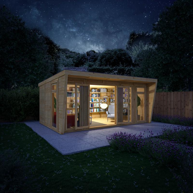 Sherwood Harlow Insulated Garden Room - 5m x 3m (72mm) Mercia