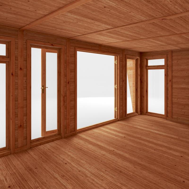 Sherwood Harlow Insulated Garden Room - 5m x 3m (72mm) Mercia