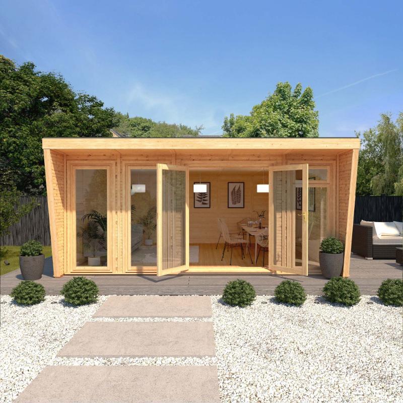 Sherwood Harlow Insulated Garden Room - 5m x 4m (72mm) Mercia