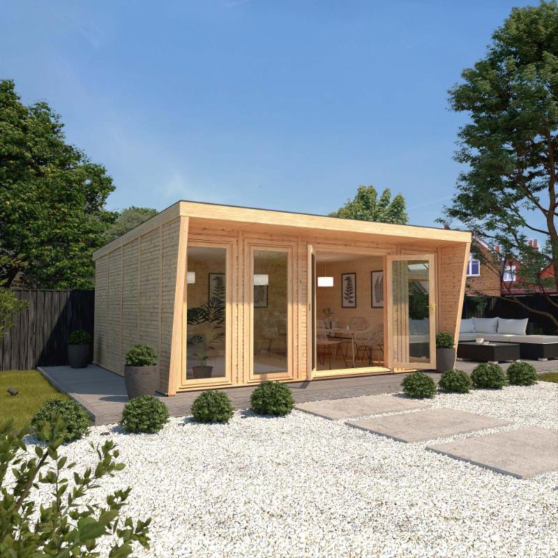 Sherwood Harlow Insulated Garden Room - 5m x 4m (72mm) Mercia