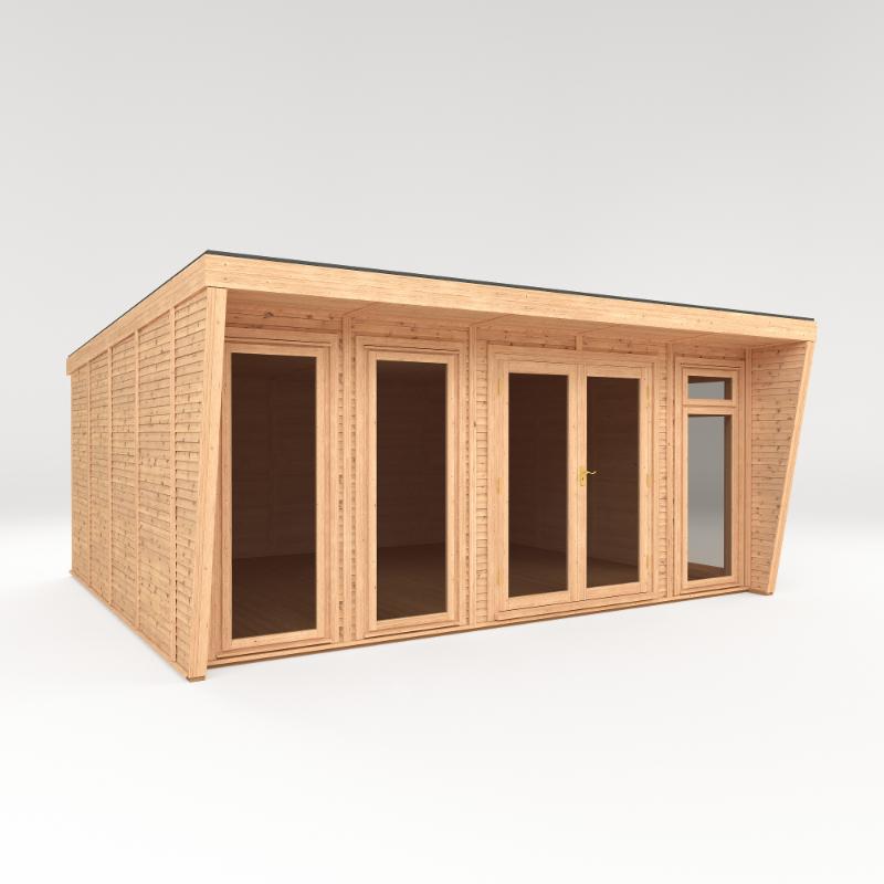 Sherwood Harlow Insulated Garden Room - 5m x 4m (72mm) Mercia
