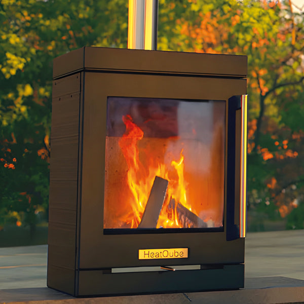 BBQube HeatQube Outdoor Wood Burning Heater