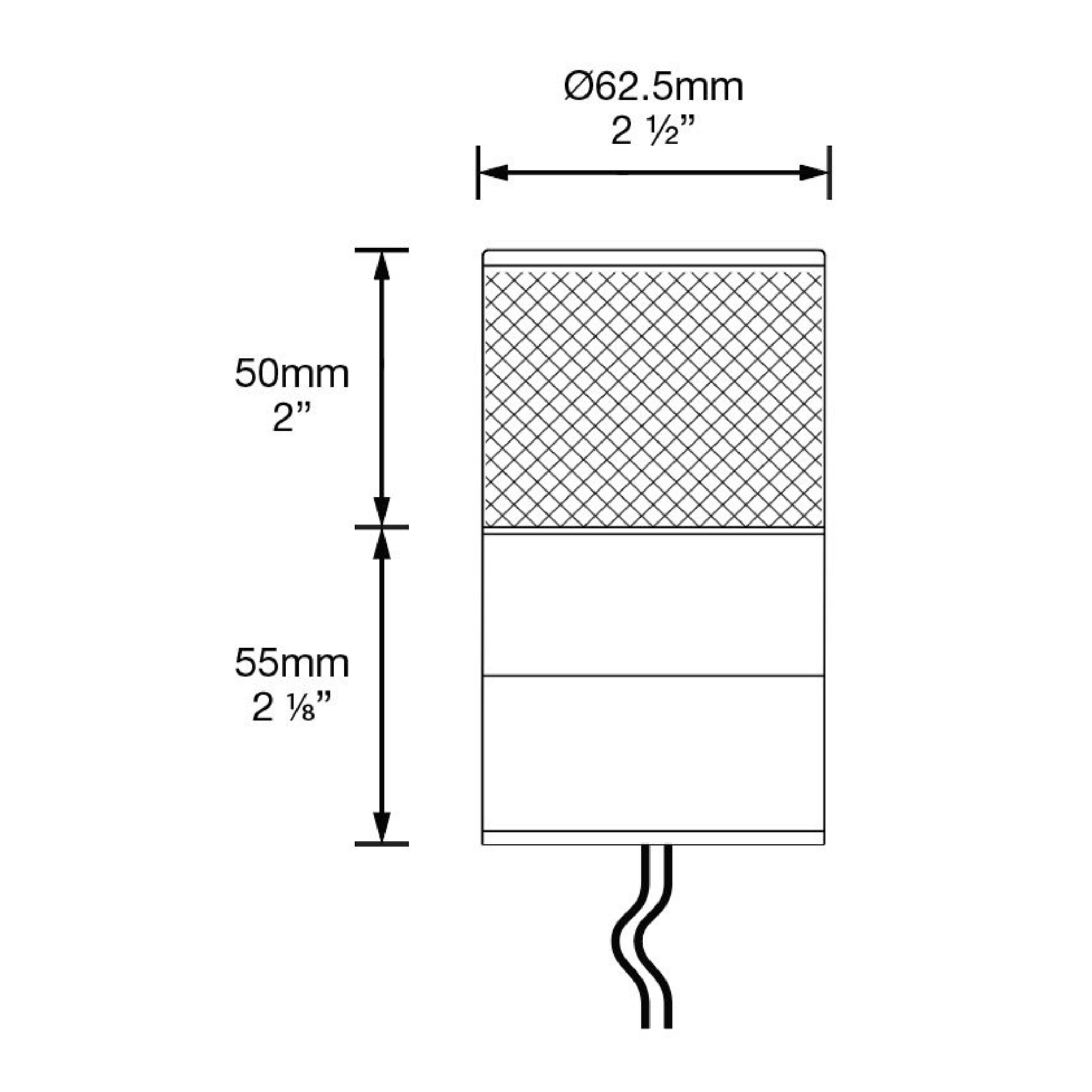Hunza Mini Bollard Pure LED (Series Circuit) - 50mm Hunza