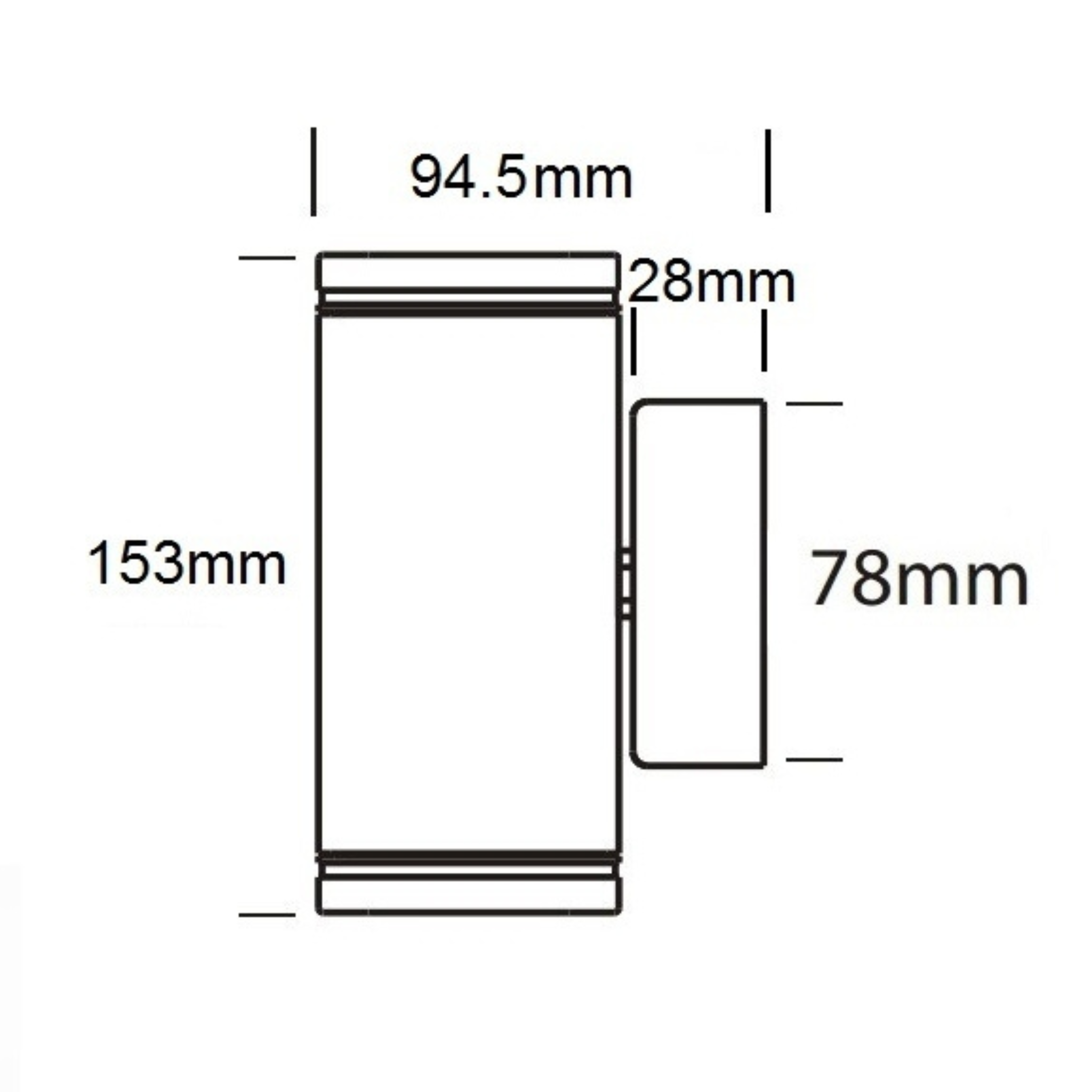 Hunza Pillar Lite GU10 - 240V Hunza