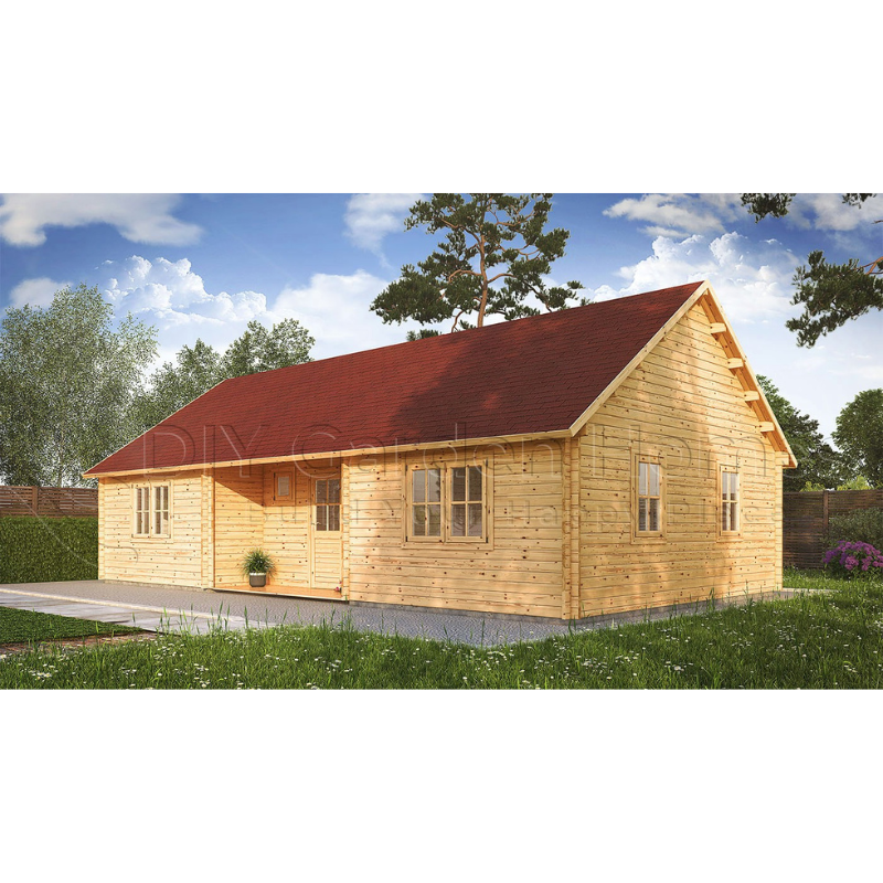 Eurovudas Katryn Log Cabin - 11m x 6m Eurovudas
