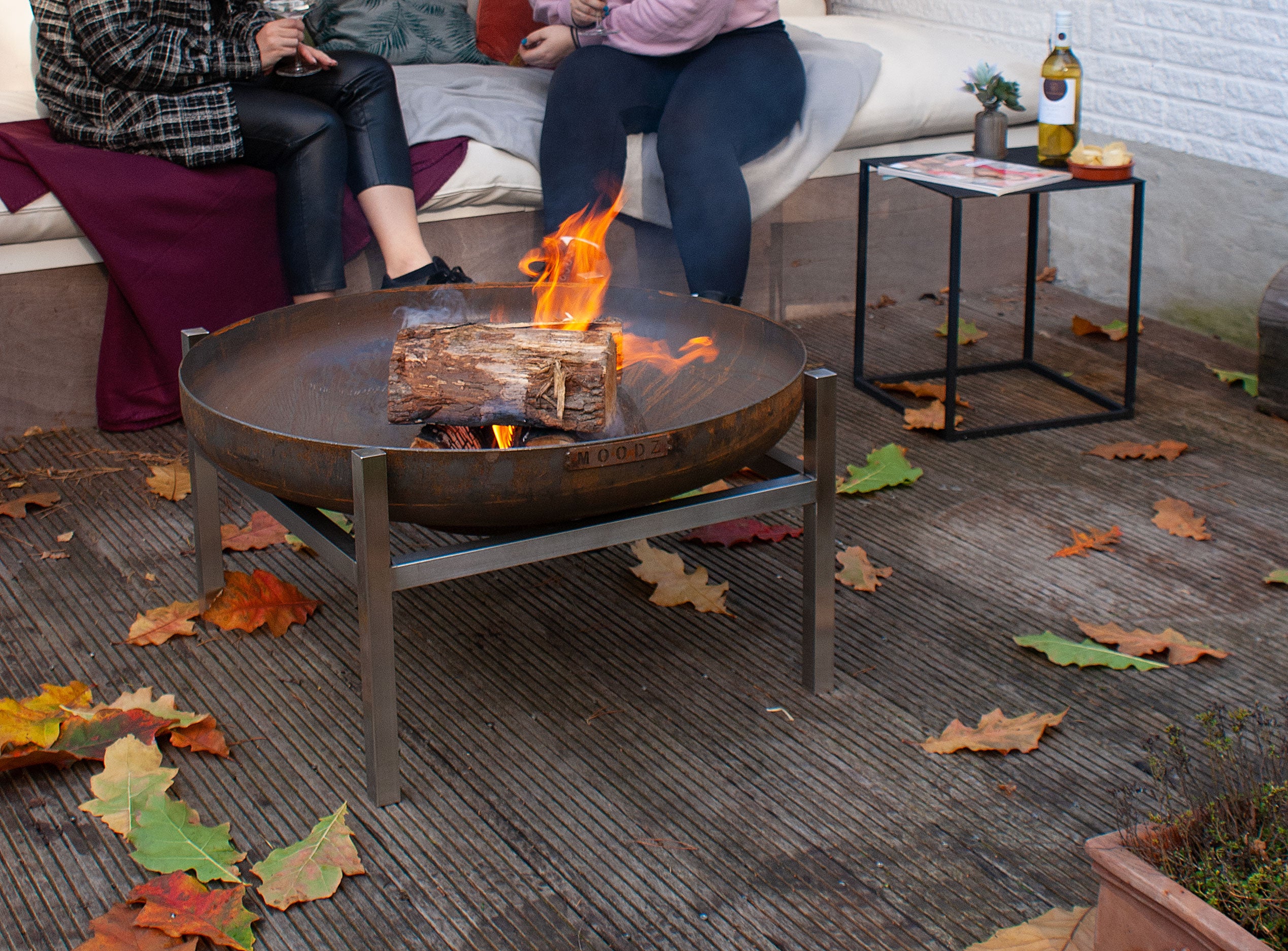 MOODZ 80cm Fire Bowl - Corten Steel