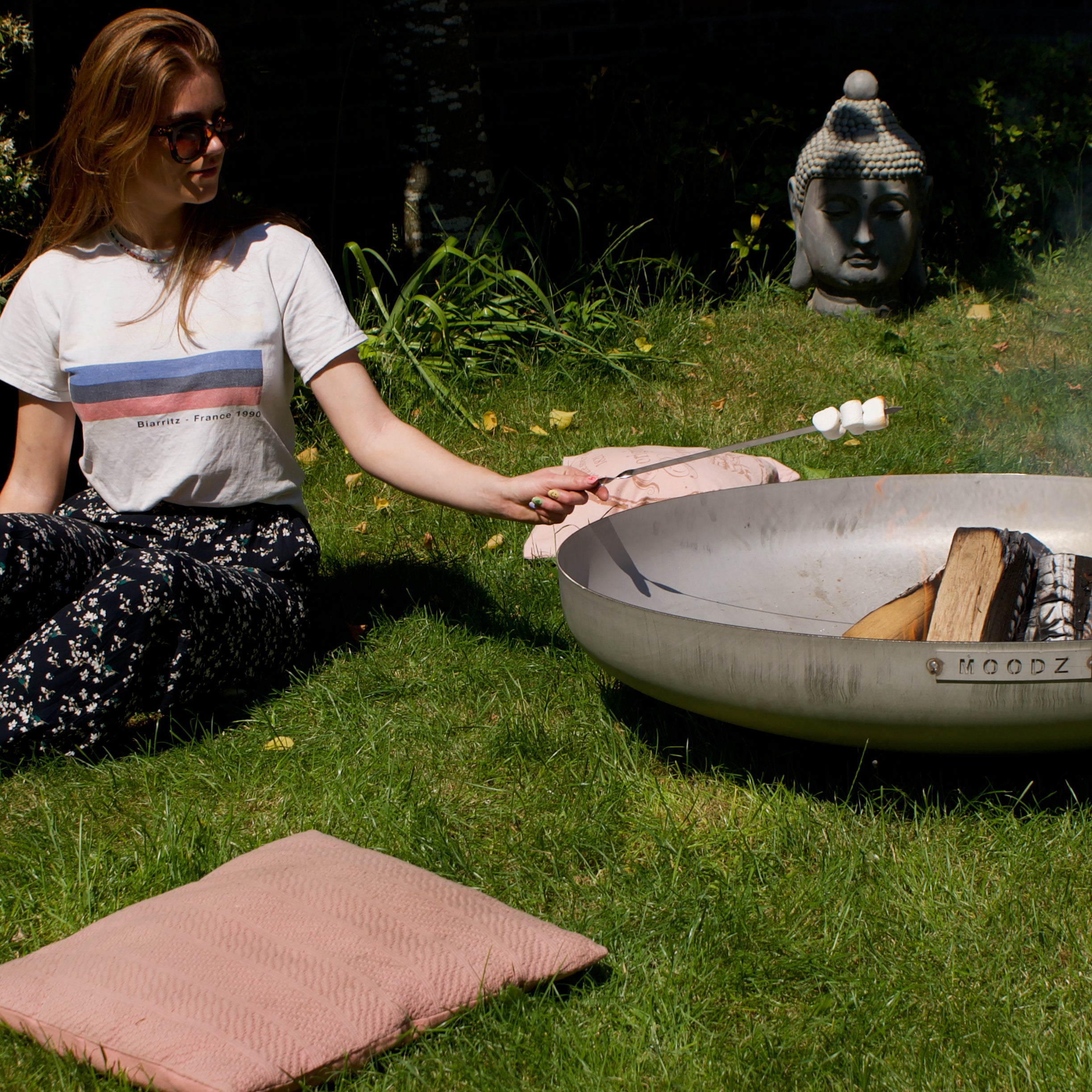 MOODZ 80cm Fire Bowl - Stainless Steel