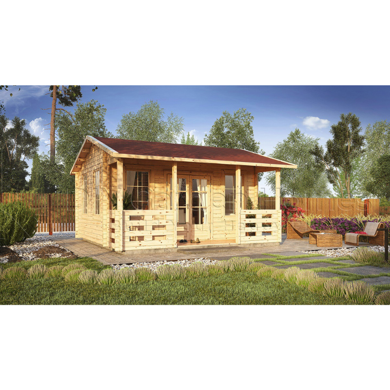 Eurovudas Malta Log Cabin - 5m x 5m Eurovudas