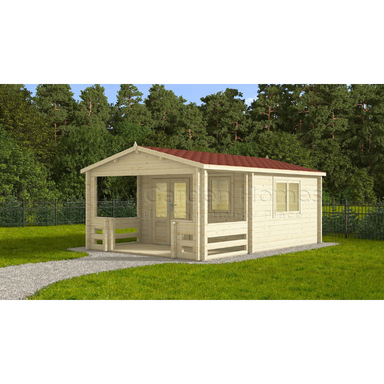 Eurovudas Manchester Log Cabin - 4m x 6m Eurovudas