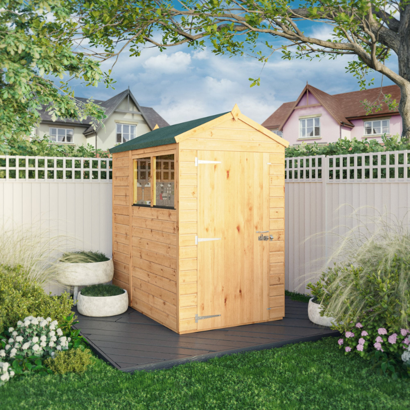 Mercia Woodsman Shiplap Apex Shed - 6ft x 4ft