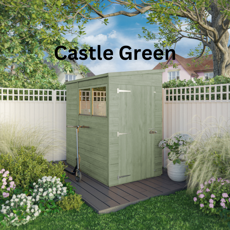 Mercia Woodsman Shiplap Pent Shed - 6ft x 4ft