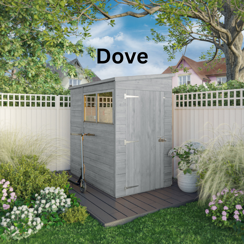 Mercia Woodsman Shiplap Pent Shed - 6ft x 4ft