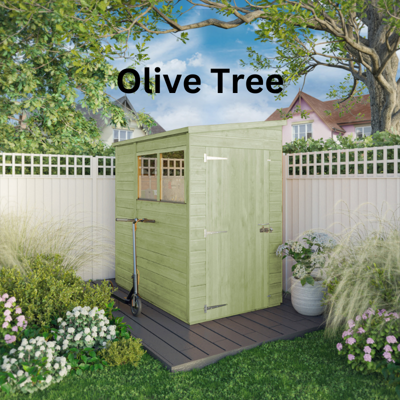 Mercia Woodsman Shiplap Pent Shed - 6ft x 4ft