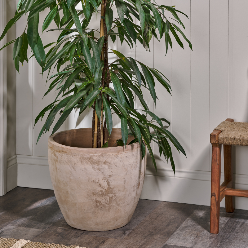 Nkuku Affiti Clay Planter - Large (40 H x 50 W cm)
