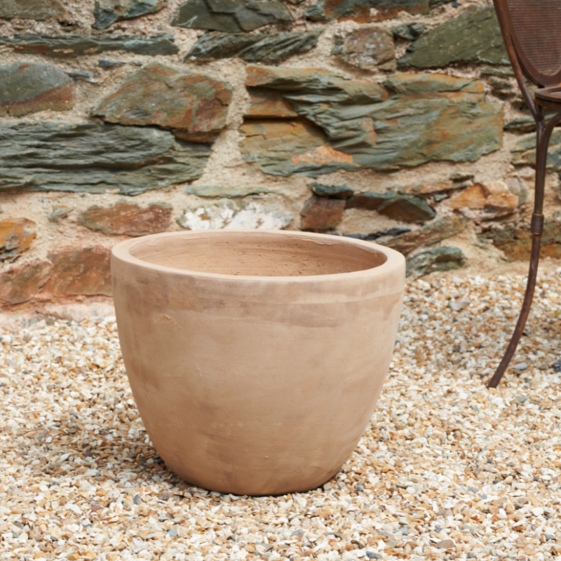 Nkuku Affiti Clay Planter - Medium (30 H x 40 W cm)
