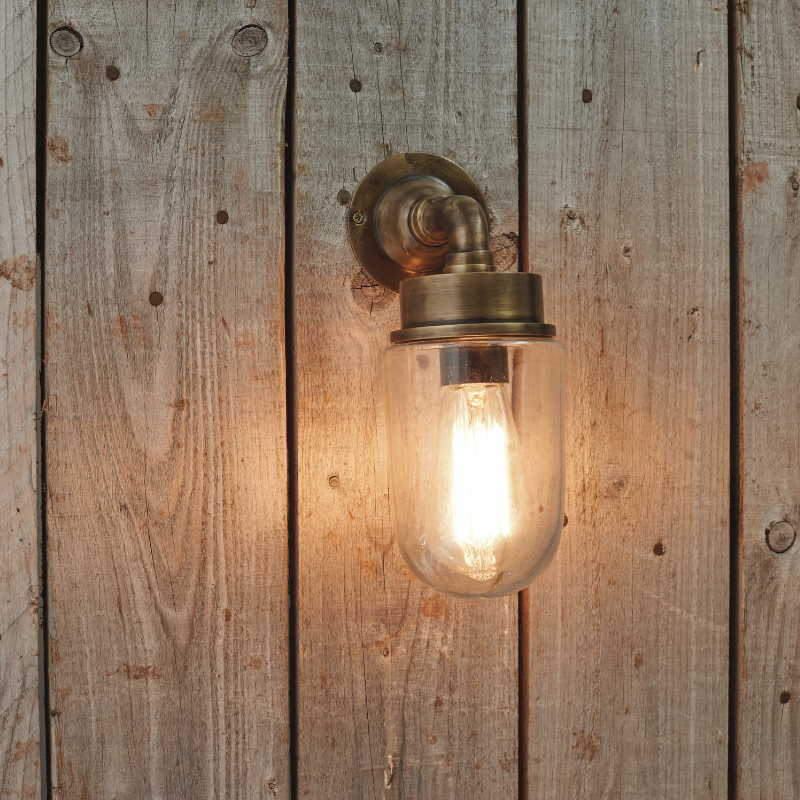 Nkuku Ngari Outdoor Light - Antique Brass