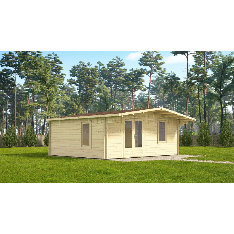Eurovudas Head Office Log Cabin - 6m x 5m Eurovudas