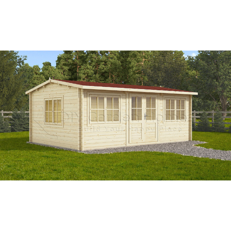 Eurovudas Oslo Log Cabin - 6m x 4m Eurovudas