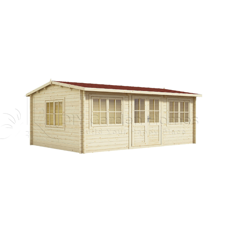 Eurovudas Oslo Log Cabin - 6m x 4m Eurovudas