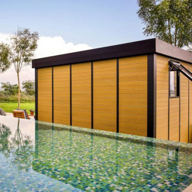 Palram-Canopia Copenhagen Garden Office - 10x12 ft Palram-Canopia