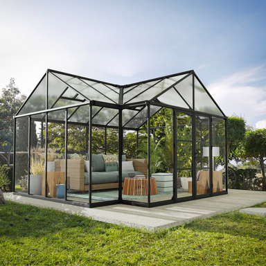Palram-Canopia Triomphe Garden Chalet - Black (15x12 ft) Palram-Canopia