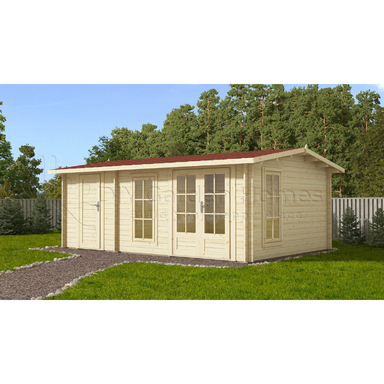 Eurovudas Rose Log Cabin - 6m x 4m Eurovudas