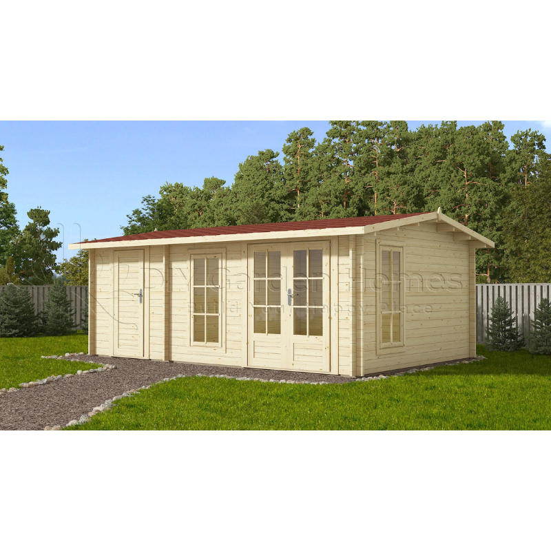 Eurovudas Rose Log Cabin - 6m x 4m Eurovudas