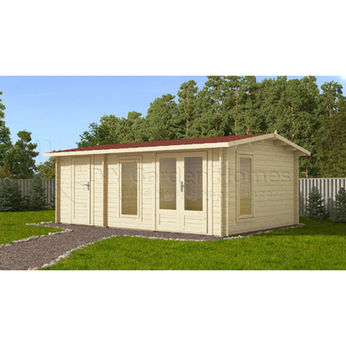 Eurovudas Rose Log Cabin - 6m x 4m Eurovudas