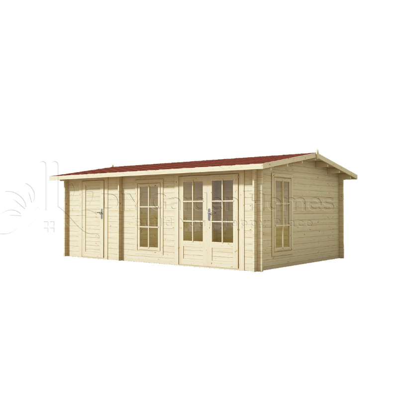 Eurovudas Rose Log Cabin - 6m x 4m Eurovudas