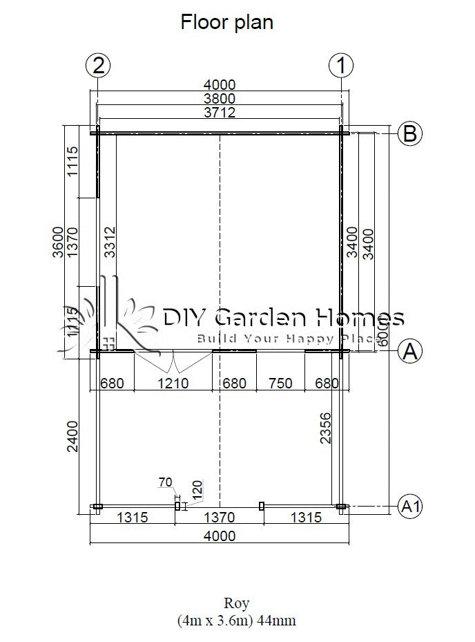 Eurovudas Roy Hot Tub Log Cabin - 4m x 6m Eurovudas