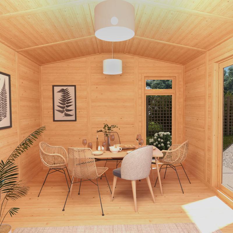 Sherwood Rufford Insulated Garden Room - 4m x 3m (72mm) Mercia