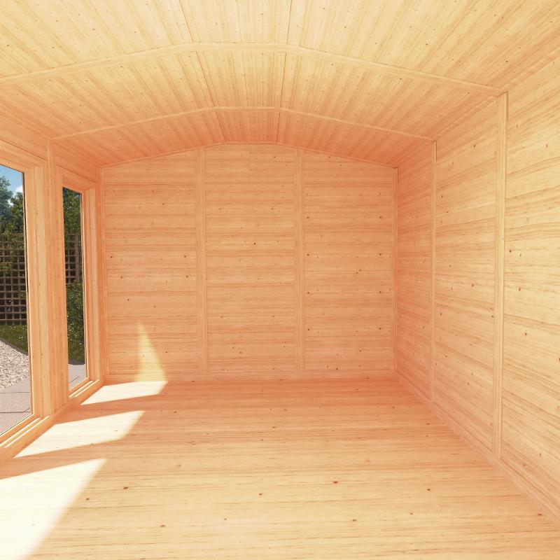 Sherwood Rufford Insulated Garden Room - 4m x 3m (72mm) Mercia