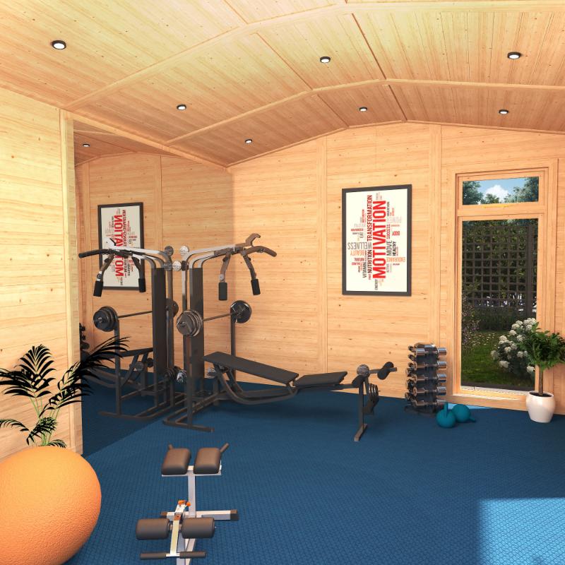 Sherwood Rufford Insulated Garden Room - 4m x 3m (72mm) Mercia