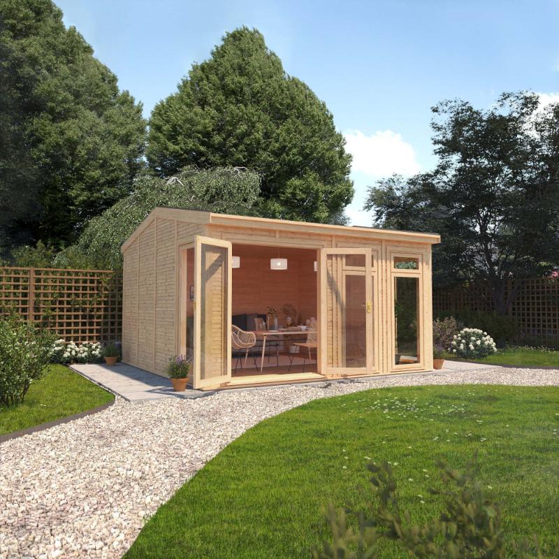 Sherwood Rufford Insulated Garden Room - 4m x 4m (72mm) Mercia