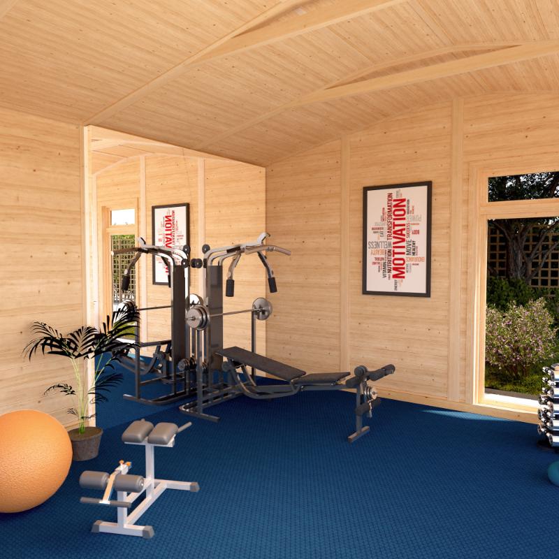 Sherwood Rufford Insulated Garden Room - 4m x 4m (72mm) Mercia