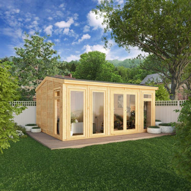 Sherwood Rufford Insulated Garden Room - 5m x 4m (72mm) Mercia