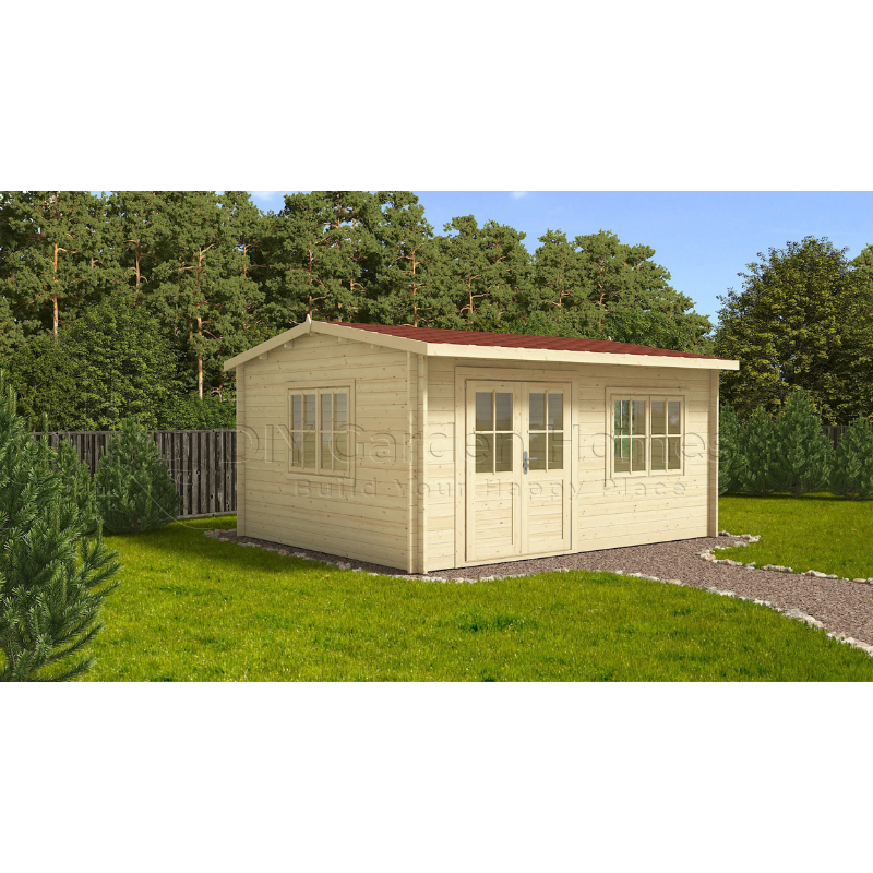 Eurovudas Rumus Log Cabin - 4m x 3m Eurovudas